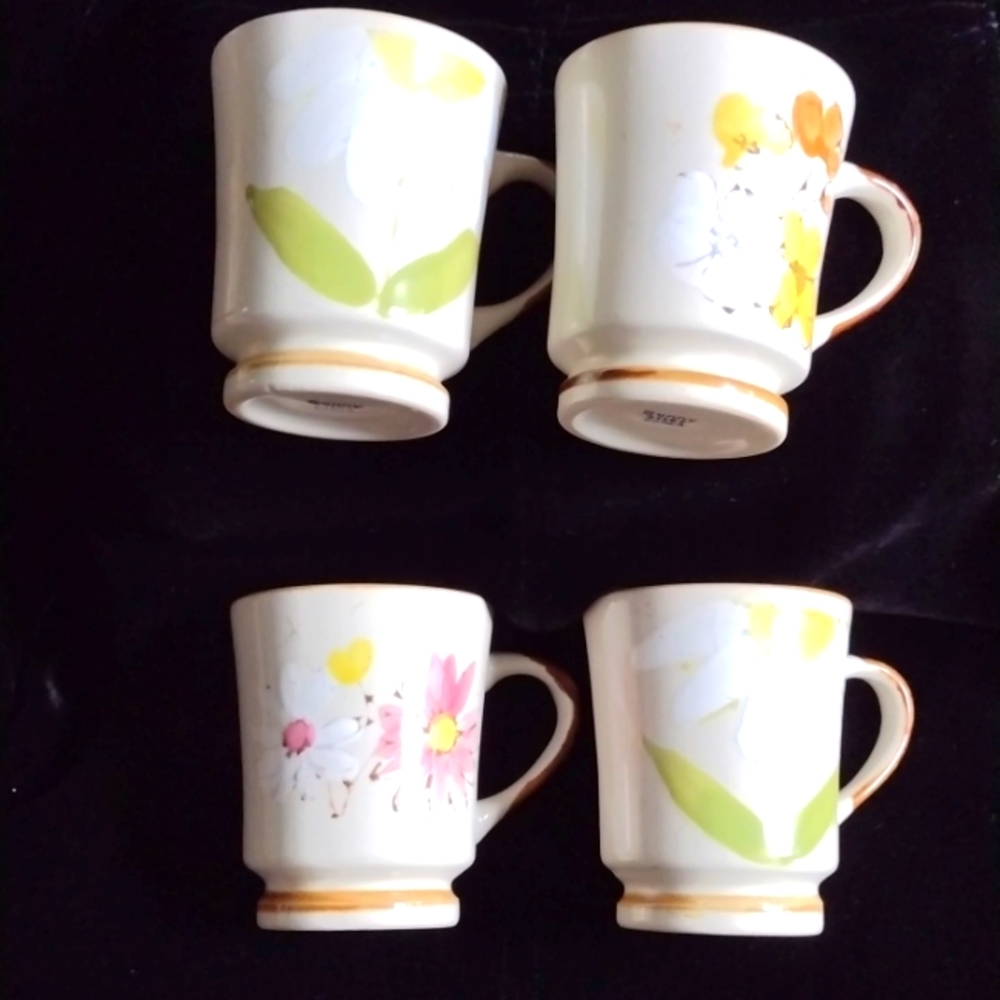 Mugs Four Sunny Hand-painted made in Korea